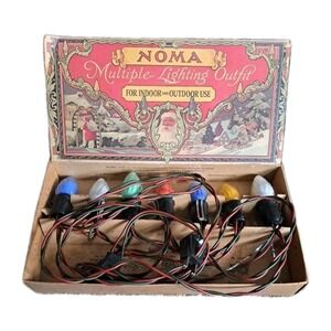 VtgNoma Multiple Lighting Outfit Equipped W/Mazda Lamps In Original Box Tested